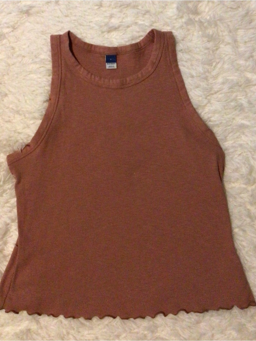 Old Navy Ribbed Tank Top - Rusty Mauve
